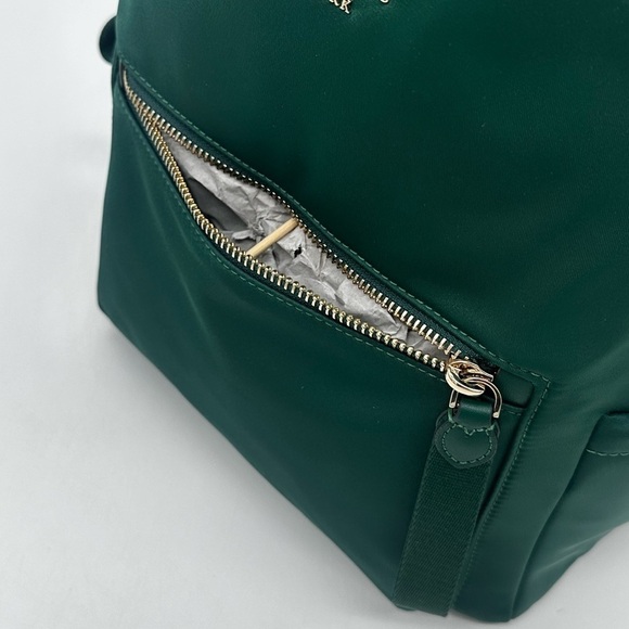 Kate Spade Chelsea Medium Backpack Green/Gold (NWT) - Picture 9 of 11